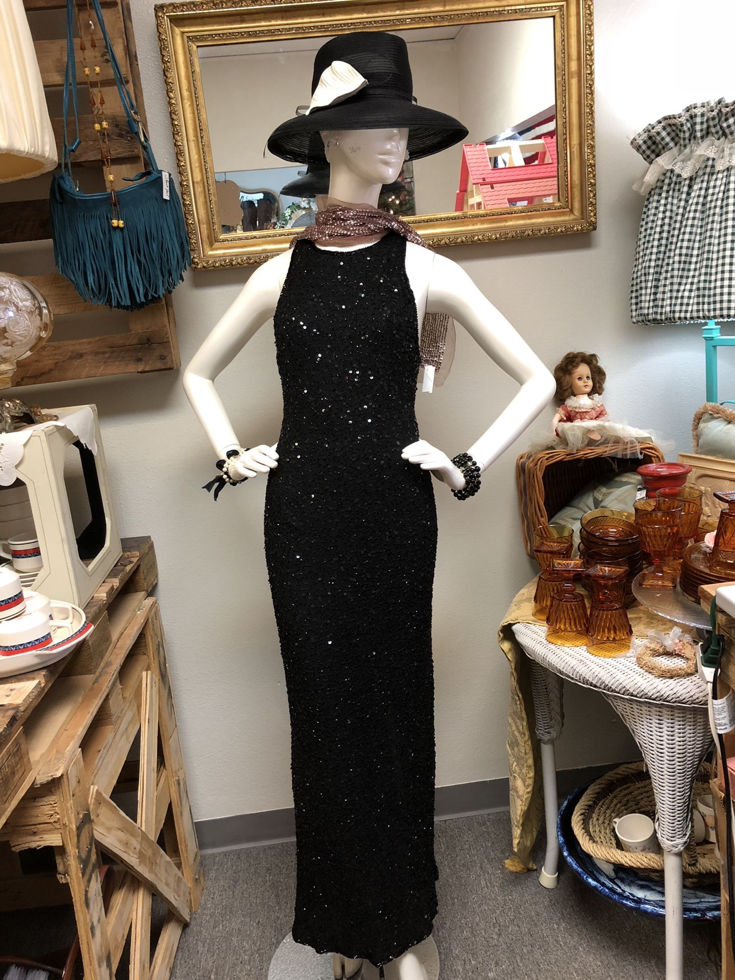 Laurence Kazar evening dress. Small