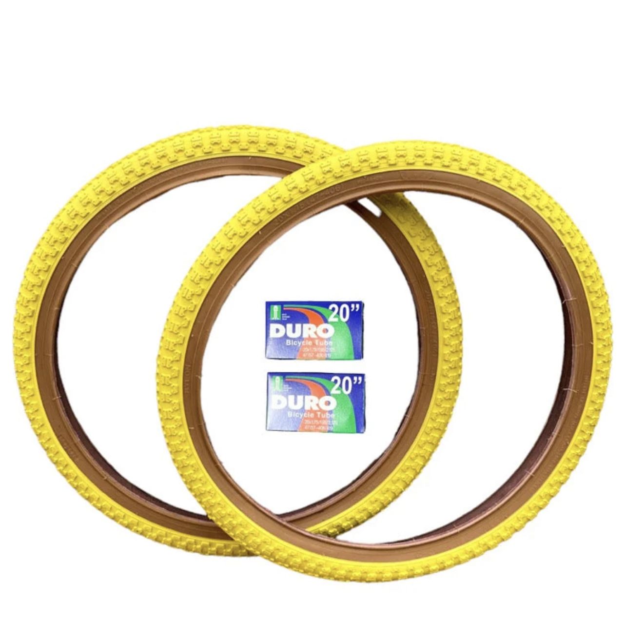 Wanda 20 x 1.75" Yellow Gum Wall Tires