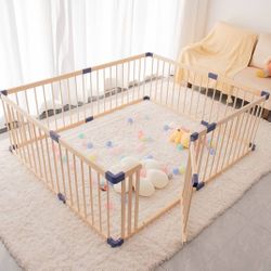 Wooden Baby Playpen 