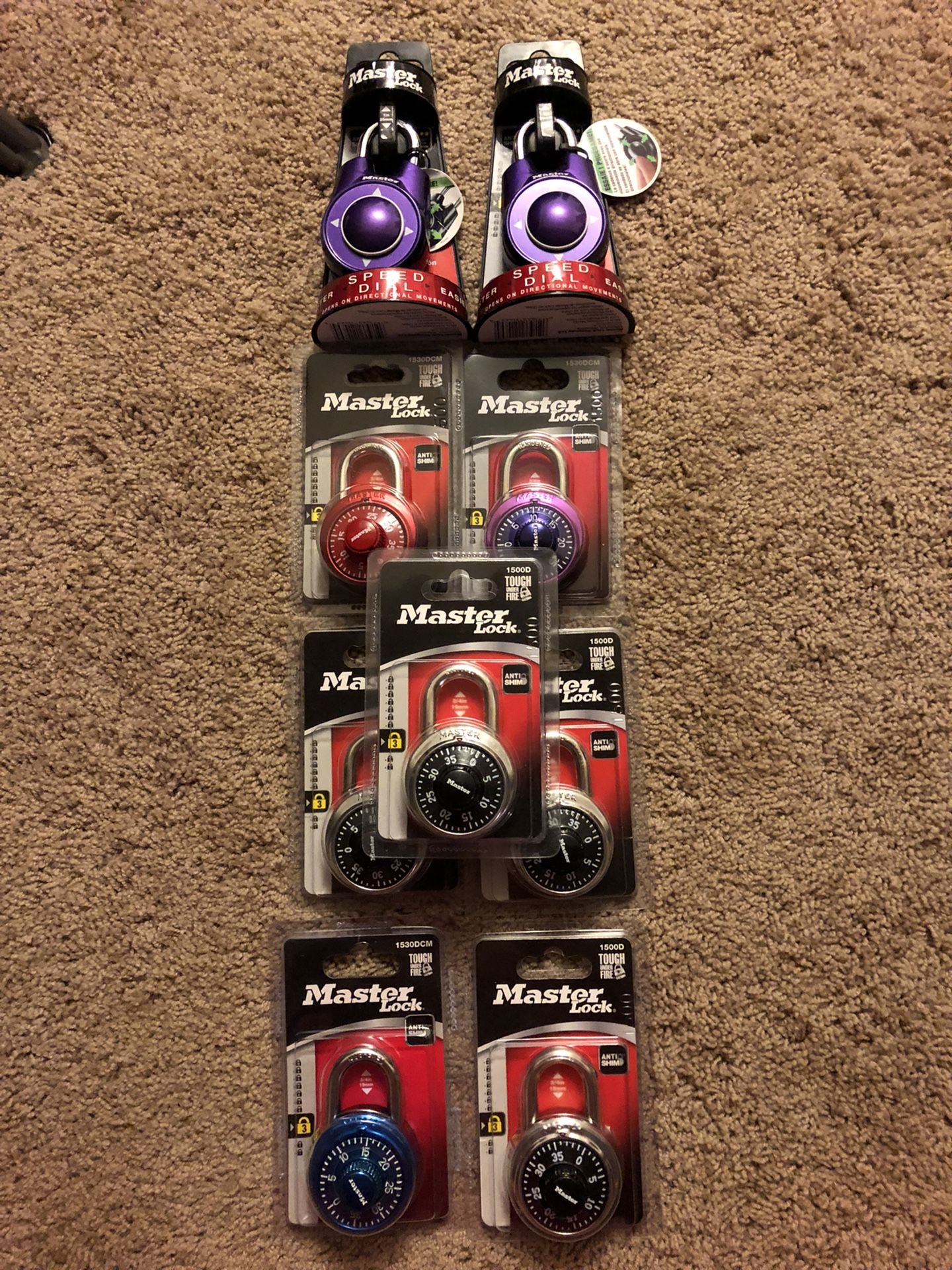 Master combination locks
