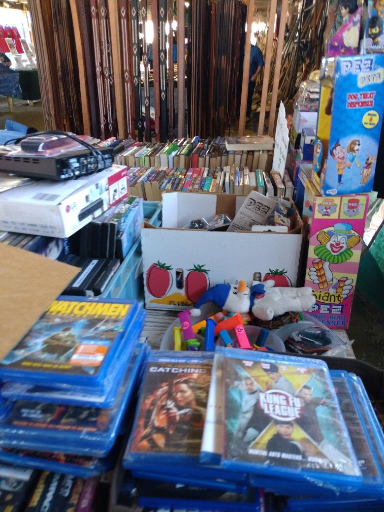 Merchandise For Flea Market Set Up