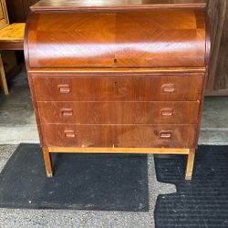 Mid Century Teak Desk Made Sweden
