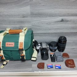 Bundle Canon Eos Rebel Xt Digital Camera With 3 Lens Case Charger