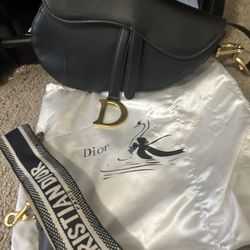 Christian Dior Saddle Bag Black