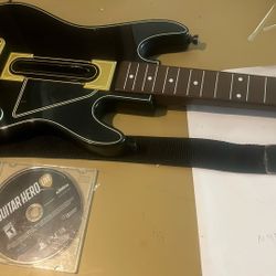 PS3 Wireless Guitar ,game And Adapter 