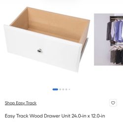 12” X 24” Drawer For Easy Closet System. (New $69)