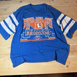 Denver Broncos Vintage Single Stitch Shirt From 1987 XL 
