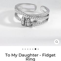 Fidget Ring In Sterling Silver 925