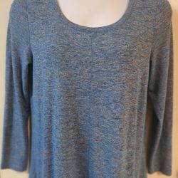 XL BLUE & GREY TOP
