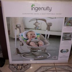 Ingenuity Convertme Swimg 2 Seat Portable Swing