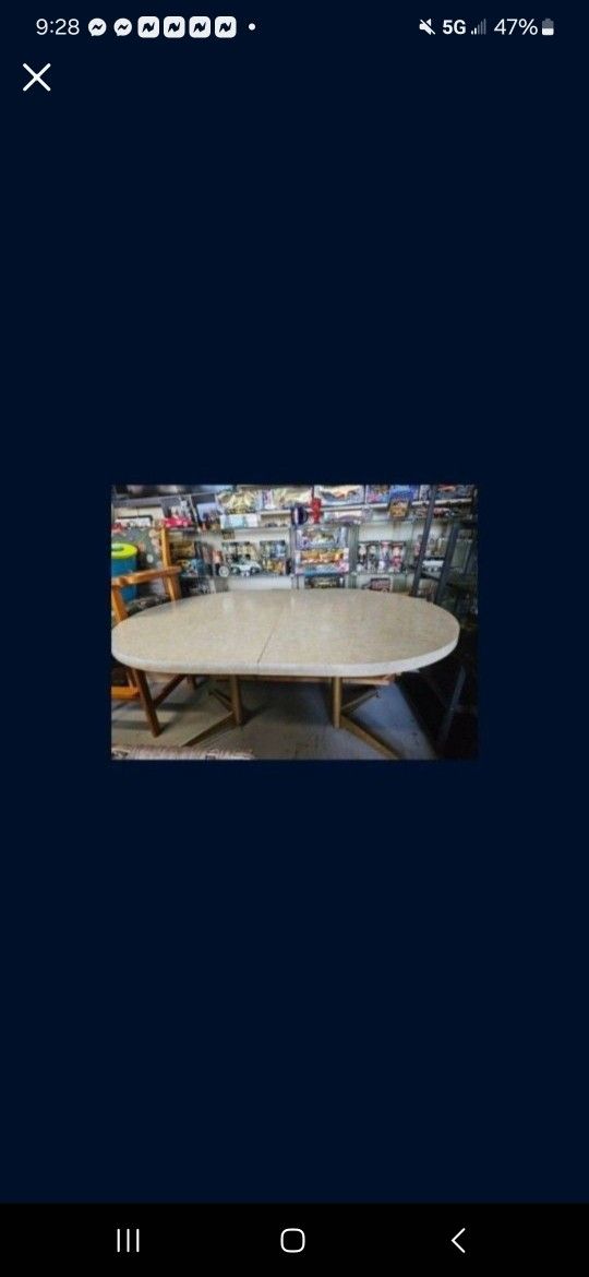 Table Formica With Extender Antique