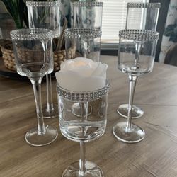 Hurricane Long stem Candle Holders