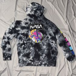 NASA Hyper Space Tie dye Hoodie Size L
