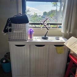 White Storage Dresser
