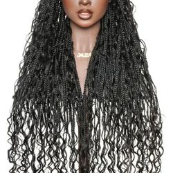 Bohemia Braided Wig-Human Hair & Synthetic Blend
