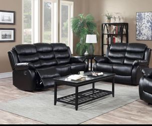 Recliner faux leather set (sofa+ love seat)