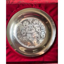 1972 Solid Sterling Silver Franklin Mint Christmas Plate