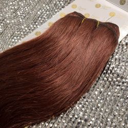 New Auburn Red 12” Human Hair Extension 