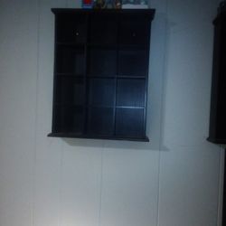 Two Wooden Black Shadow Boxes 