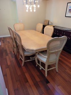 Free dining room table and chairs