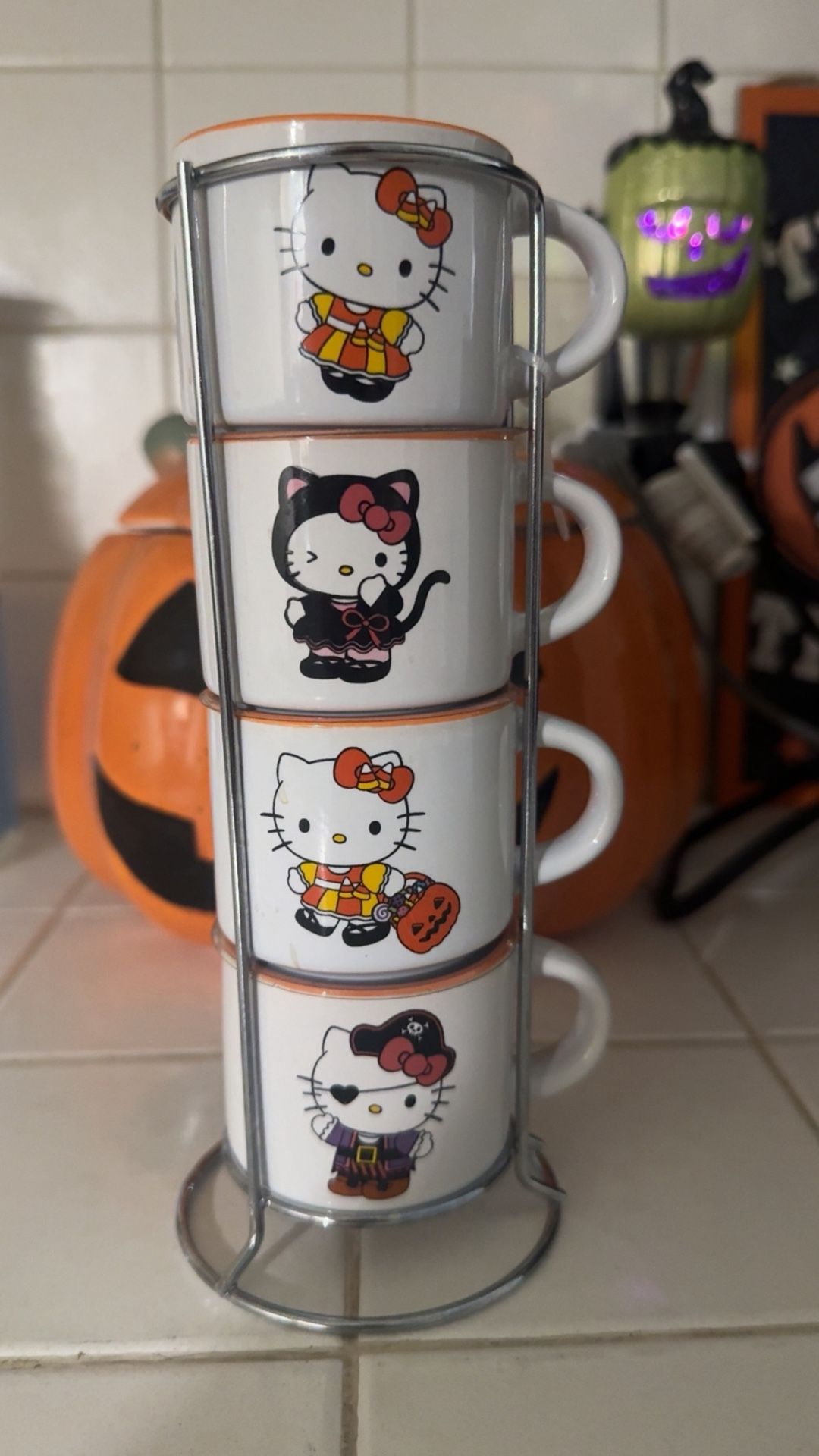 Hello Kitty, Mini Espresso Cups Brand New Never Used Plastic Still Attached On Cups