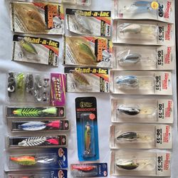 54 Vintage NEW  Bagley's, Bill Norman, Mann's, Luhr Jenses Lures Lot
