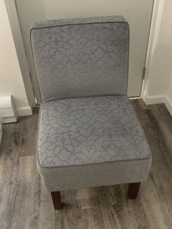 Grey Flower Chair