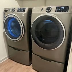 GE Washer And Electric Dryer 