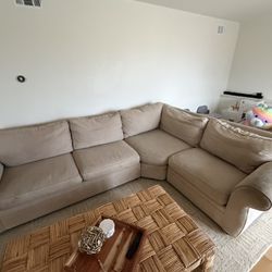 Free Pottery barn sectional. Must Pick Up Tonight! It’s At The Curb.