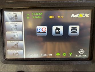 A/c  1234 and 134 EVAC & recharge whit msx3030 profesional  auto ac
