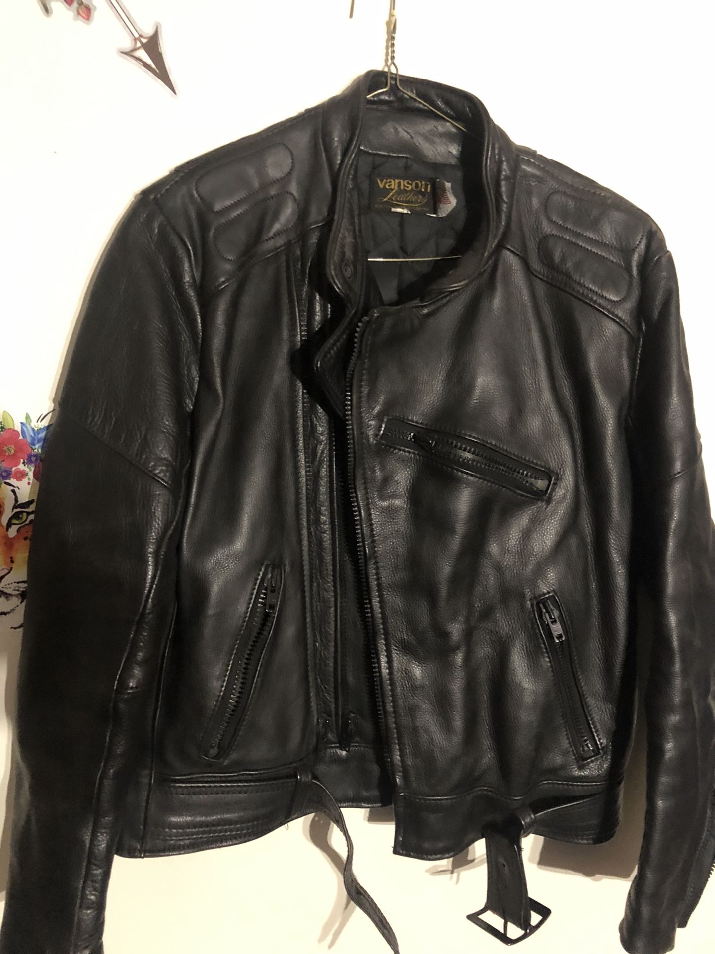 Vanson Leather Motorcycle Leather Jacket 