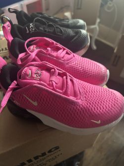 pink and black nikes