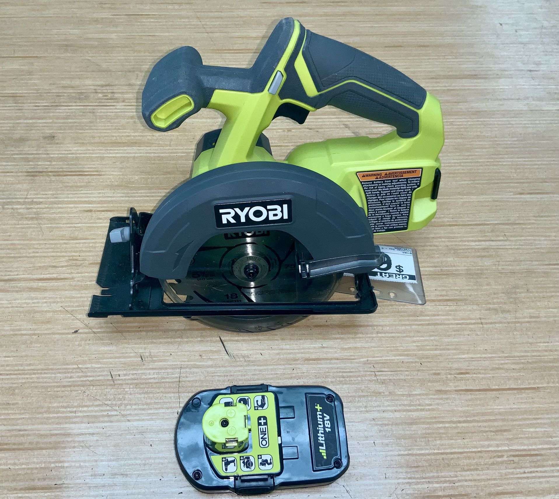 RYOBI 18V 5-1/2” Circular Saw W/ Battery