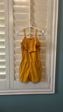 Cute Yellow Romper For Girls