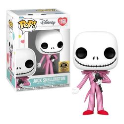 NEW Funko POP! Jack Skellington 1168 (pink suit Valentine) Disney Nightmare Before Christmas NBC Hot Topic Exclusive HT Expo