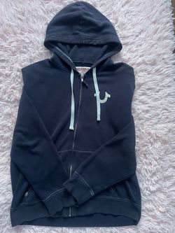 TRUE RELIGION NAVY COLOR FULL ZIP | SIZE M