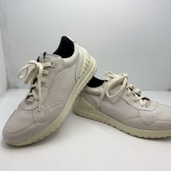 Ecco Men's Astir Lite Lace White Leather Sneaker Fluidform EU 44 Size 10-10.5