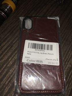 iPhone X/xs leather case