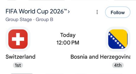 Switzerland vs Bosnia parking