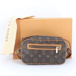 LOUIS VUITTON M51183 Potchette Cite Monogram Brown Canvas Women Bag