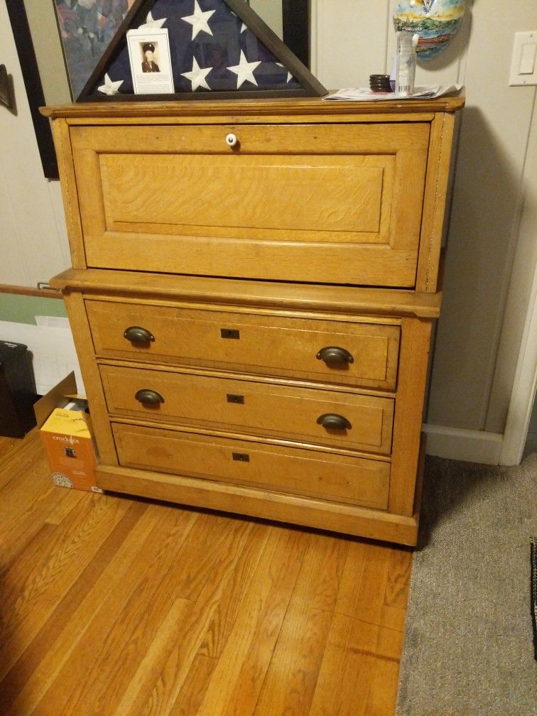 Antique Ship Captain's Desk