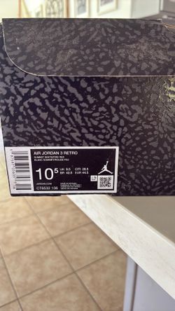 Air Jordan 3 Retro size 10