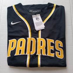 Size L Fernando Tatis Jr San Diego Padres Men's Nike Blackout Jersey