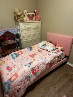 Pink Twin Bed