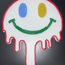 Handmade 3D Smiley Wall Art – Kids Room / Playroom – One of a Kind