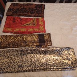 Womens scarf lot Alfred Sung Adrienne Vittadinni Oscar de la Renta wrap shawl