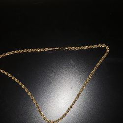 14k Rope Chain 24 Inches 4mm