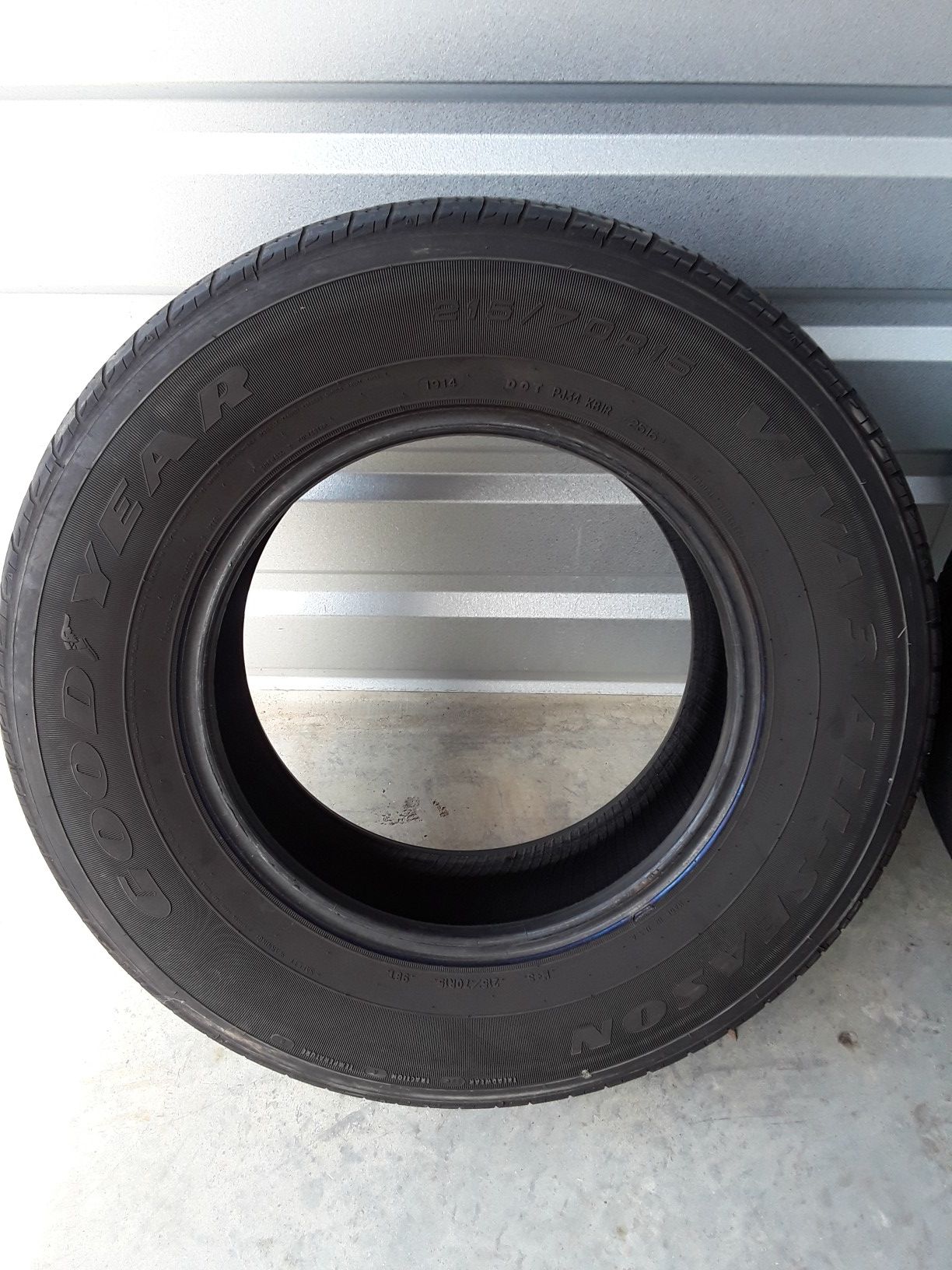 3 Matching Goodyear 215/70R15 Used Tires