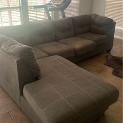 Grey Cloth Couch 