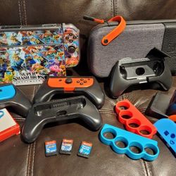 Nintendo Switch Bundle 4 PLAYERS & Mario, Boxing  Games!